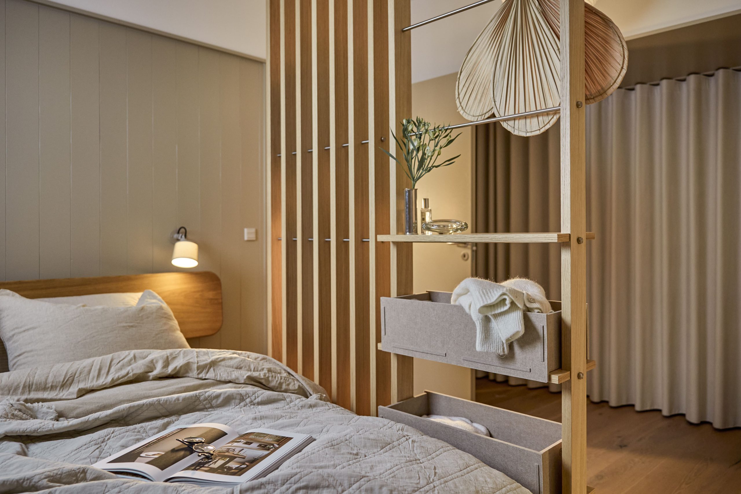 Interiørdesign med WoodUpp-paneler og interaktive hotspots